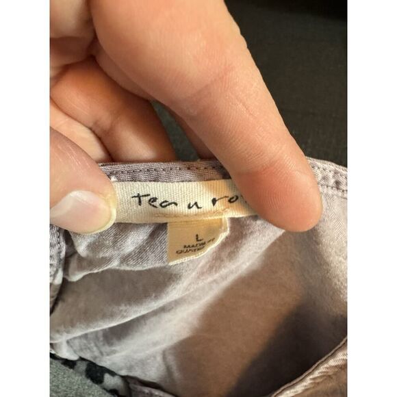 Womens Large Tea n Rose Purple Dress Grunge Boho Cottagecore Fairy Whimsigoth - Picture 6 of 7